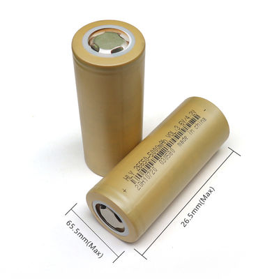 CE NCM Lityum İyon Pil 5000mAh 26650 Yüksek Güç Yoğunluğu Lityum İyon Piller