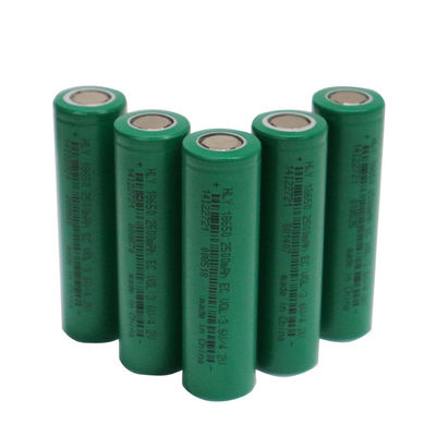 18650 3,6 Volt 2500mah Li İyon Pil Şarj Edilebilir Lityum Hücre UN38.3