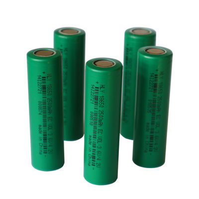 El Feneri İçin Yüksek Güçlü 18650 Lityum İyon Pil 3.6v 2500mah Hücreler