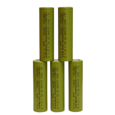 Elektrikli Bisikletler için HLY Şarj Edilebilir Silindirik 2200mah 18650 Pil