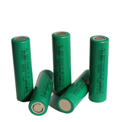 Enerji Depolama için Şarj Edilebilir Lityum 2500mah 18650 Pil Hücreleri