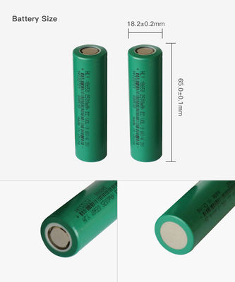 3.6V 2500mah solar şarj 18650 hücre Yüksek Kapasiteli AAA Şarj Edilebilir Piller