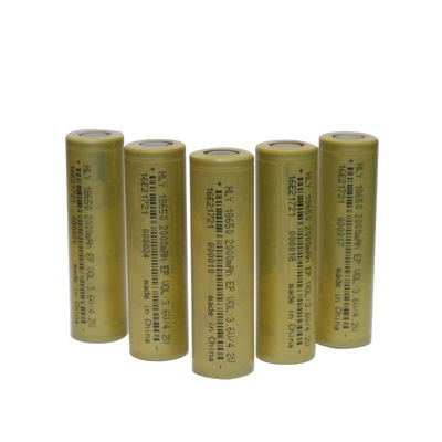 KC 18650 Silindirik Şarj Edilebilir Lityum İyon Pil Yüksek Enerji Yoğunluğu 3.6V 2000mAh