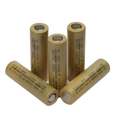 Silindirik Lityum İyon 18650 Pil 3.6 v 2000mah şarj edilebilir pil FCC