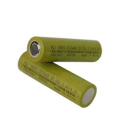 Denge Bisikletleri için BIS Uzun Çevrim Ömrü 2200mah 18650 Pil Silindirik Li Ion Pil