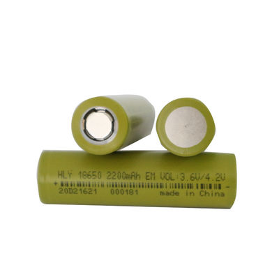 Hafif Şarj Edilebilir Lityum İyon 2200mah 18650 Pil Hücresi UN38.3 HLY