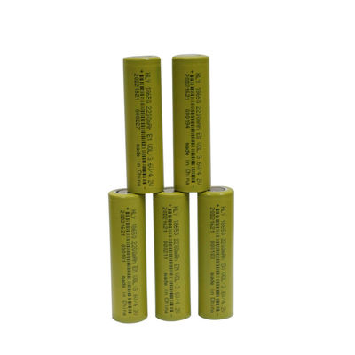 Uzun Çevrim Ömrü 18650 Pil Hücresi, 3.6 Volt 2200mah Lityum Pil