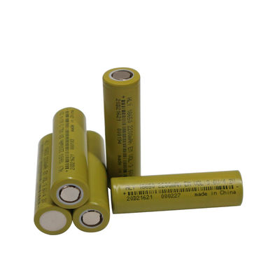 Yüksek Güçlü 2200mah 18650 Pil 3.6 Volt Lityum İyon Pil 500 Döngü