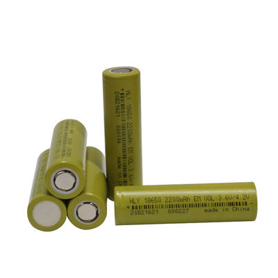 Şarj Edilebilir 3.6 V Li Ion 2200mah 18650 Pil Yüksek güvenlikli OEM ODM