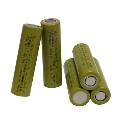 Yüksek Güçlü 2200mah 18650 Pil 3.6 Volt Lityum İyon Pil 500 Döngü