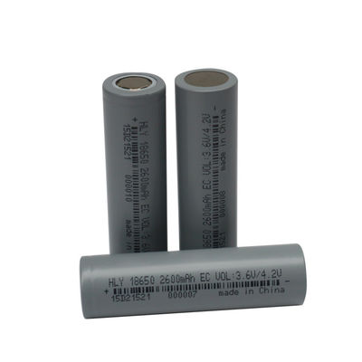 Elektrikli Scooterlar için Derin Döngü Lityum 18650 3.7 Volt 2600mah Şarj Edilebilir Pil
