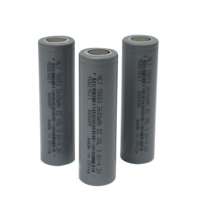 EBike için 3.7V Şarj Edilebilir Lityum Pil, 2600mah 18650 Pil Hücresi