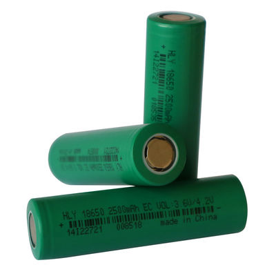 2500mAh 3.6V Özelleştirilmiş Şarj Edilebilir Güneş Pili 18650 Güç Hücresi