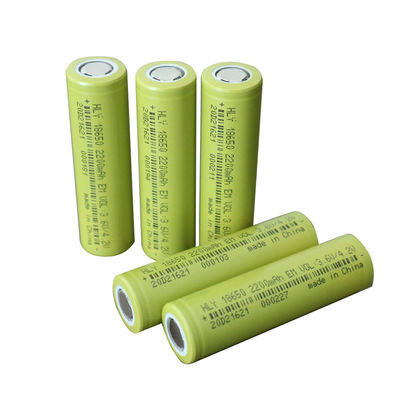 EV için Yüksek Korumalı Şarj Edilebilir 2200mah 18650 Pil Hücreleri 3.6V