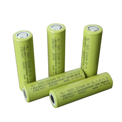 EV için Yüksek Korumalı Şarj Edilebilir 2200mah 18650 Pil Hücreleri 3.6V