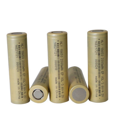 Bahçe Aletleri İçin Yüksek Enerji Yoğunluğu 18650 Lityum İyon Pil 3.6V 2000mAh
