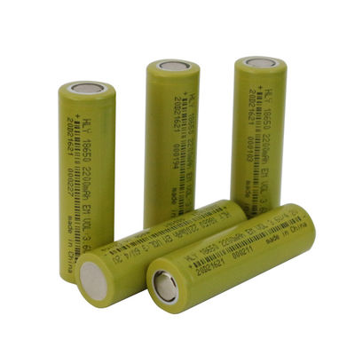 3.6V Silindirik Yüksek Güvenlikli Lityum İyon Şarj Edilebilir Pil Hücresi 2200mah 18650