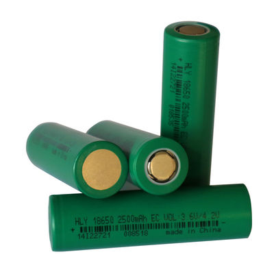 El Feneri İçin Yüksek Güçlü 18650 Lityum İyon Pil 3.6v 2500mah Hücreler