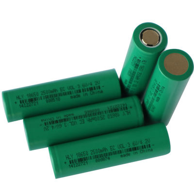 18650 3,6 Volt 2500mah Li İyon Pil Şarj Edilebilir Lityum Hücre UN38.3