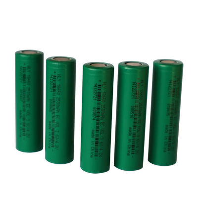 3.6V 2500mah Li Ion 18650 Pil Paketi Silindirik Hücreler 500 Kez Uzun Çevrim Ömrü