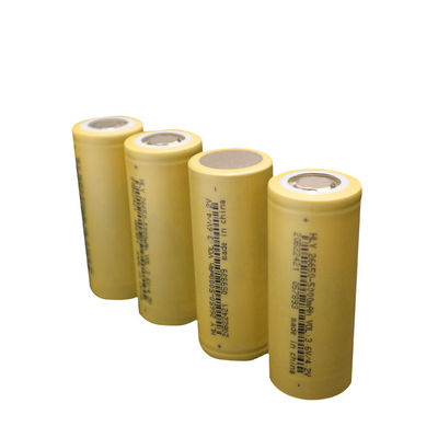 Uzun Çevrim Ömrü 26650 Lityum Silindirik Pil Hücreleri 3.6V 5000mAh Şarj Edilebilir