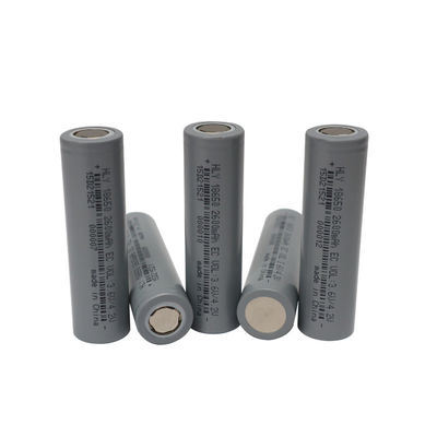 Yüksek Güçlü Silindirik Li Ion 2600mah 18650 Pil Şarj Edilebilir