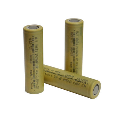 Elektrikli Araçlar İçin Yüksek Hız Yeteneği 18650 Lityum İyon Pil 2000mAh 3.6V
