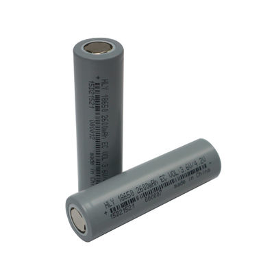 2600mAh 3.6V 18650 Lityum İyon Pil Hücreleri Şarj Edilebilir Uzun Çevrim Ömrü