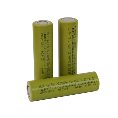EN62133 18650 3.6V 2200mAh Led El Feneri İçin Şarj Edilebilir Güneş Pili
