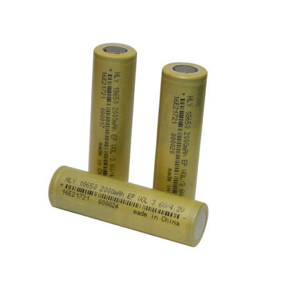 Enerji Depolama 500 Kez Şarj Edilebilir Güneş Pili 3.6 Volt 2000mAh 18650