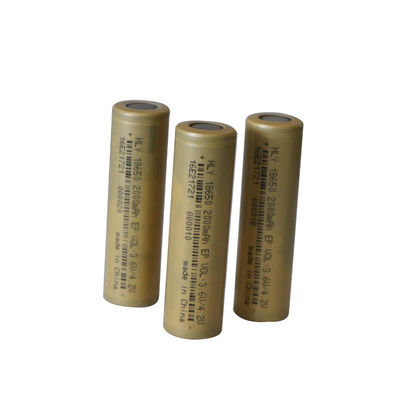 Güneş Işıkları İçin Yüksek Oranlı 3.6V 2000mAh 18650 Yedek Şarj Edilebilir Piller