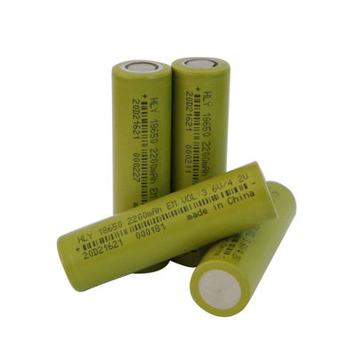 500 Döngü 18650 Lityum Pil 2200mah 3.7 V Şarj Edilebilir Hücre Yüksek Hız