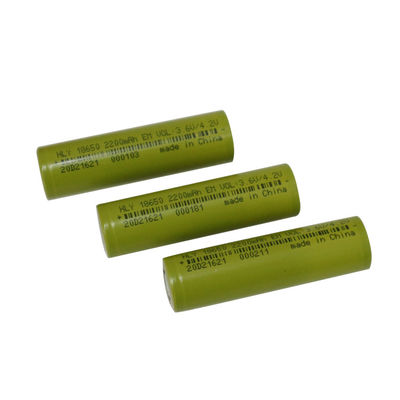 FCC 18650 Şarj Edilebilir 2200mAh lityum İyon Pil Yüksek Deşarj Oranı